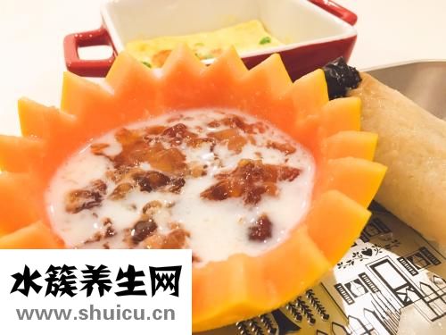 木瓜燉桃膠