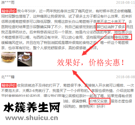 菊苣根評價