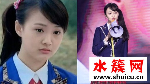 鄭爽出道前后對比照