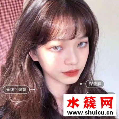 深亞麻色頭發效果圖